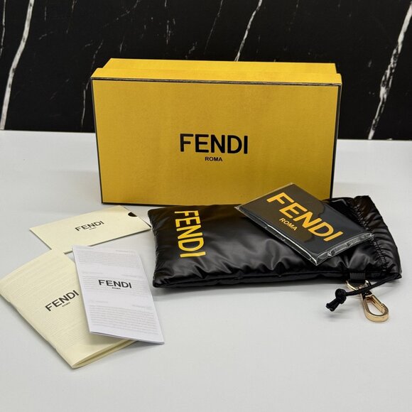 NEW FENDI GOLD GREY UNISEX SUNGLASSES FENDI FE40066U 30A - Picture 13 of 13
